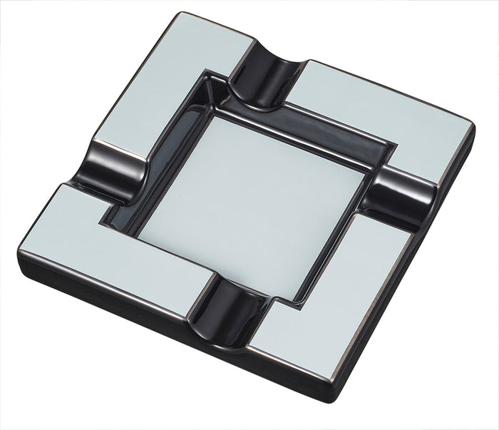 Visol Renner White & Gunmetal Ceramic Cigar Ashtray