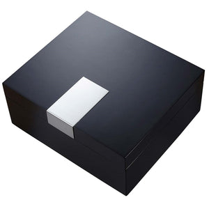 Visol Marcus Black Matte Cigar Humidor – Holds Up to 50 Cigars | Elegant, Secure & Stylish Storage for Cigar Lovers