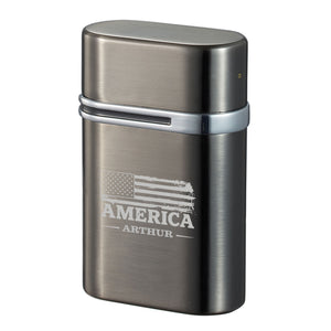 Visol Triflow Triple Torch Lighter – Personalized USA Patriotic Engraving