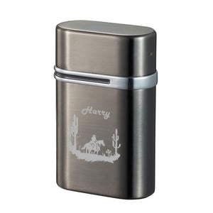 Visol Triflow Triple Torch Cigar Lighter – Personalized Cowboy Engraving