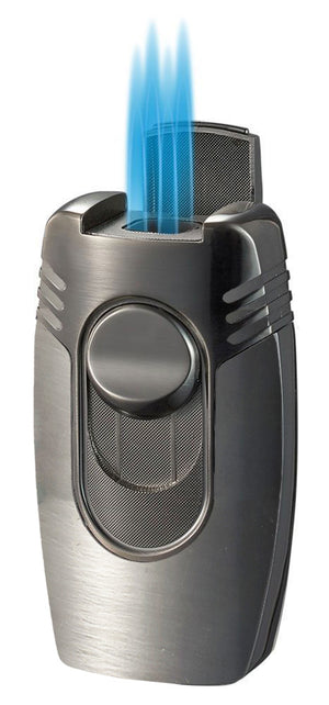 Visol Quadflow Quad Torch Cigar Lighter - Gunmetal