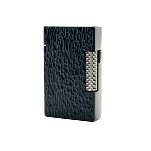 Visol Hubbard Hammered Soft Flame and Torch Flame Flint Lighter - Black