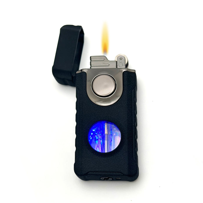 Visol Stinger Soft Flame and Torch Flame Flint Lighter - Matte Black