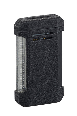 Visol Vinson Flat Torch Flame Lighter with Cigar Punch - Black