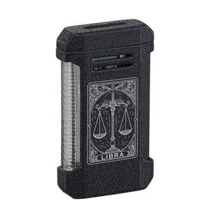 Visol Vinson Flat Torch Flame Lighter – Personalized Zodiac Sign Engraving