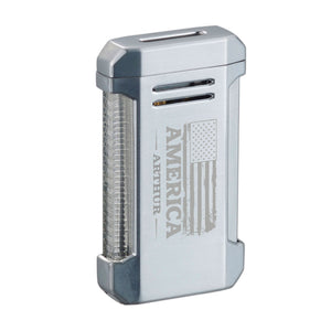Visol Vinson Flat Torch Lighter – Personalized USA Patriotic Engraving