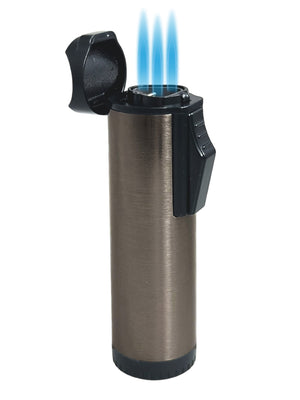 Hades Triple Torch Cigar Lighter - Gunmetal