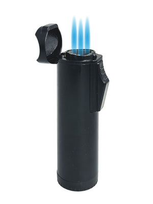 Hades Triple Torch Cigar Lighter - Black