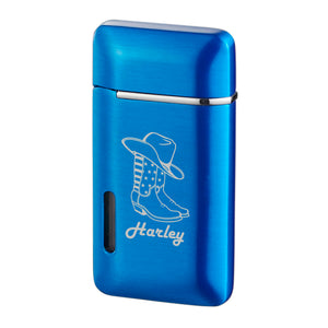 Visol Nevis Dual Torch Lighter – Personalized Cowboy Engraving