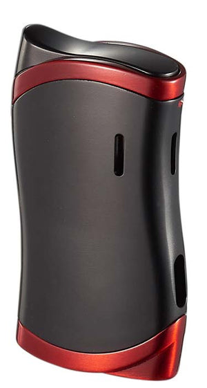 Visol Pisco Black and Red Dual Torch Cigar Lighter