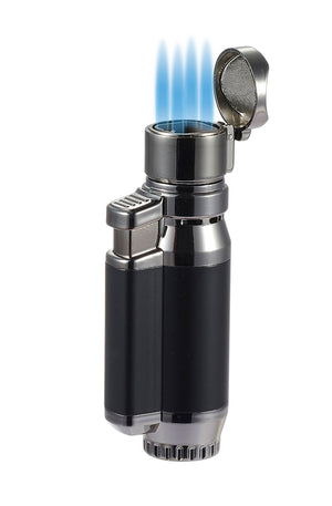 Visol Bulldog Quad Flame Cigar Lighter – Black