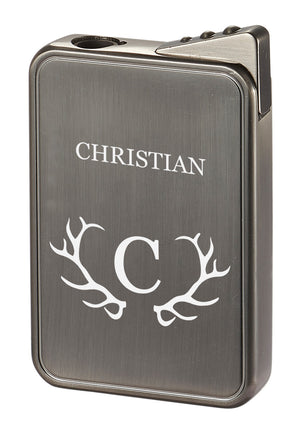 Visol Elk Single Flame Lighter – Personalized Initial Engraving