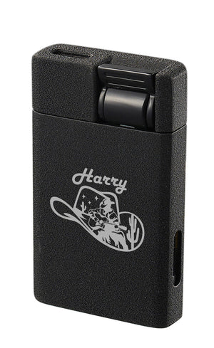 Visol Flatso Flat Torch Lighter – Personalized Cowboy Engraving