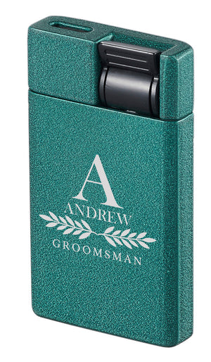 Visol Flatso Flat Torch Lighter – Personalized Groomsman & Best Man Engraving