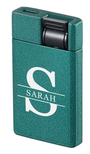 Visol Flatso Flat Torch Lighter – Personalized Initial Engraving