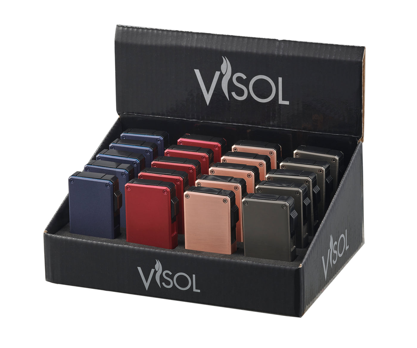 Visol Glacier 4 Color Retail Prepack - 20 Cigar Lighters – Lighters Direct