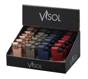 Visol Evans 4 Colors Retail Prepack - 20 Cigar Lighters