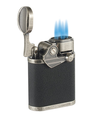 Visol Orient Gunmetal Quad Flame Table Lighter