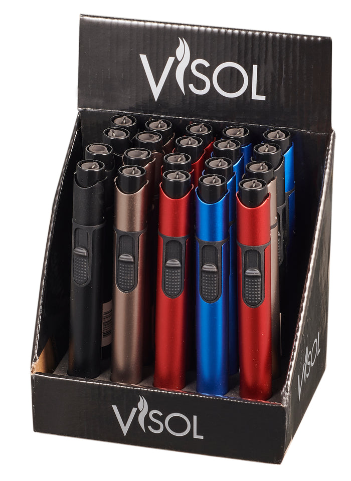 Visol Stormy Color Retail Prepack - 20 Cigar Lighters