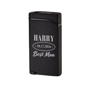 Visol Vista Dual Torch Lighter – Personalized Groomsman & Best Man Engraving