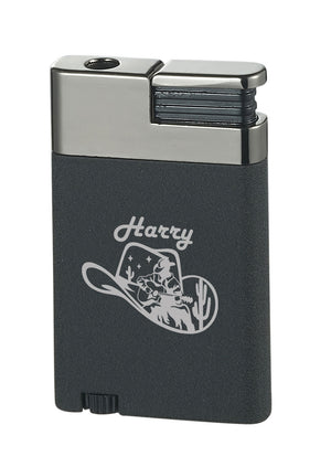 Visol Alton Single Torch Lighter – Personalized Cowboy Engraving