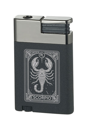 Visol Alton Single Torch Flame Cigar Lighter – Personalized Zodiac Sign Engraving