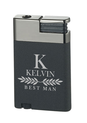 Visol Alton Single Torch Lighter – Personalized Groomsman & Best Man Engraving