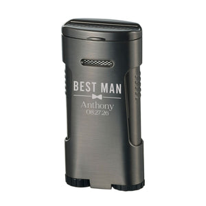 Visol Blaze Triple Torch Lighter – Personalized Groomsman & Best Man Engraving