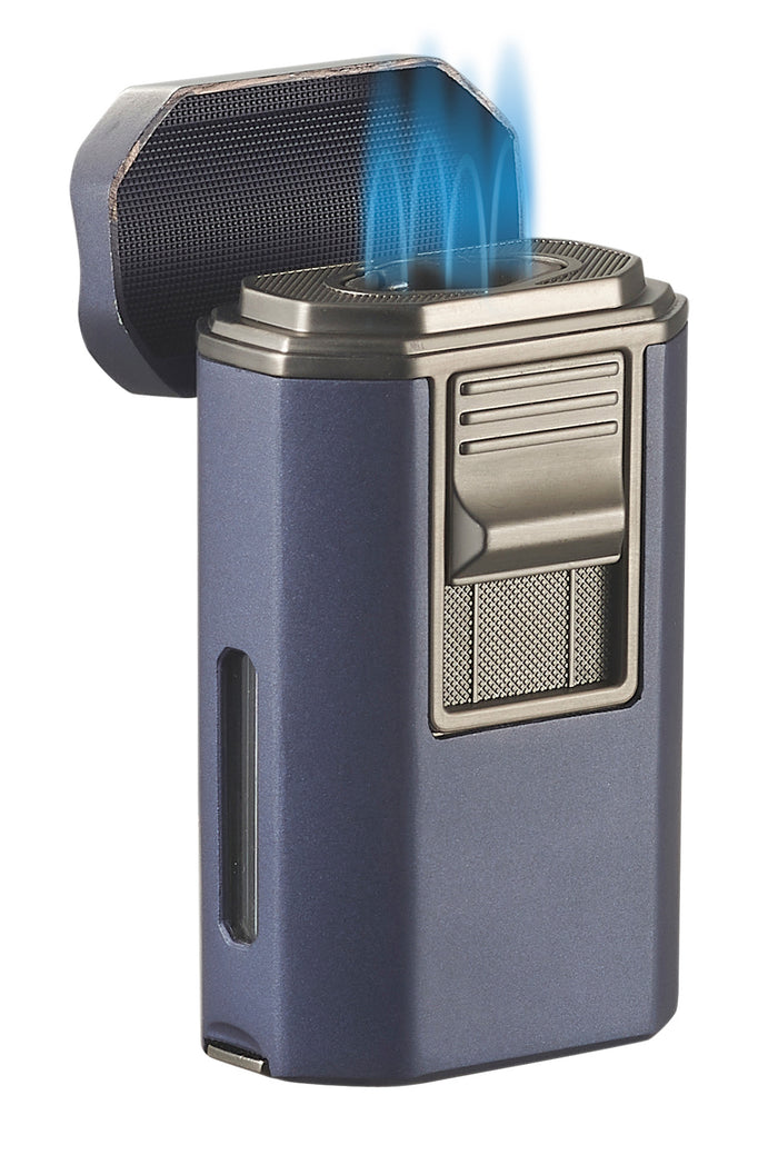 Visol Boulder Quad Torch Flame Lighter - Blue