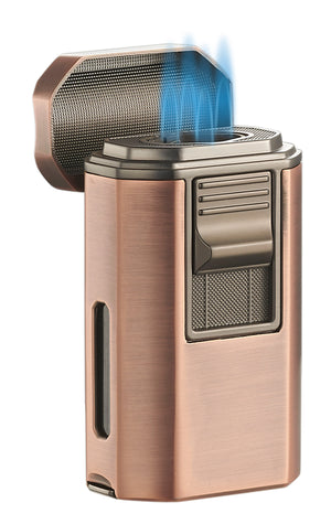 Visol Boulder Quad Torch Flame Lighter - Bronze