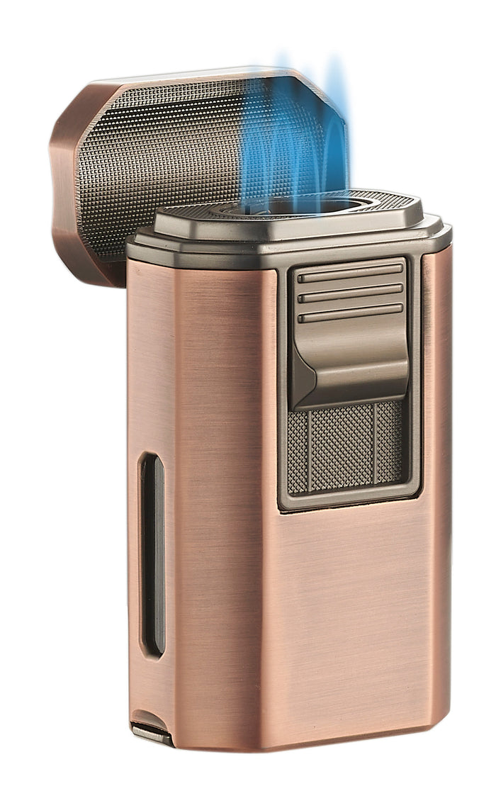 Visol Boulder Quad Torch Flame Lighter - Bronze