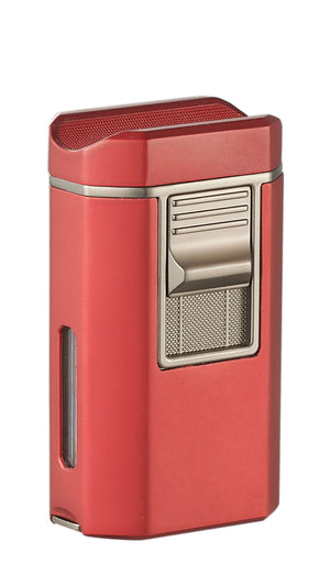 Visol Boulder Quad Torch Flame Lighter - Red