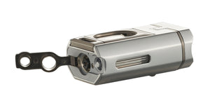 Visol Boulder Quad Torch Flame Lighter - Silver