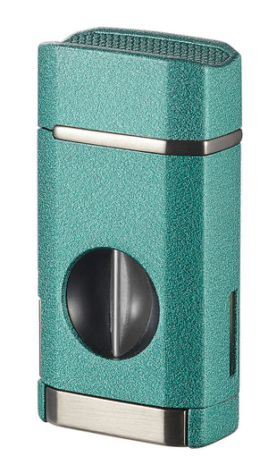 Visol Diablo Triple Torch Flame Lighter w/ Spring V Cutter - Mint Green