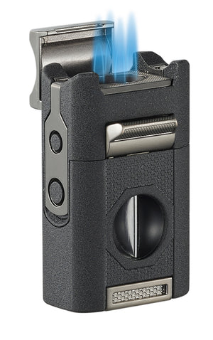 Visol Joplin Quad Torch Flame Lighter - Black