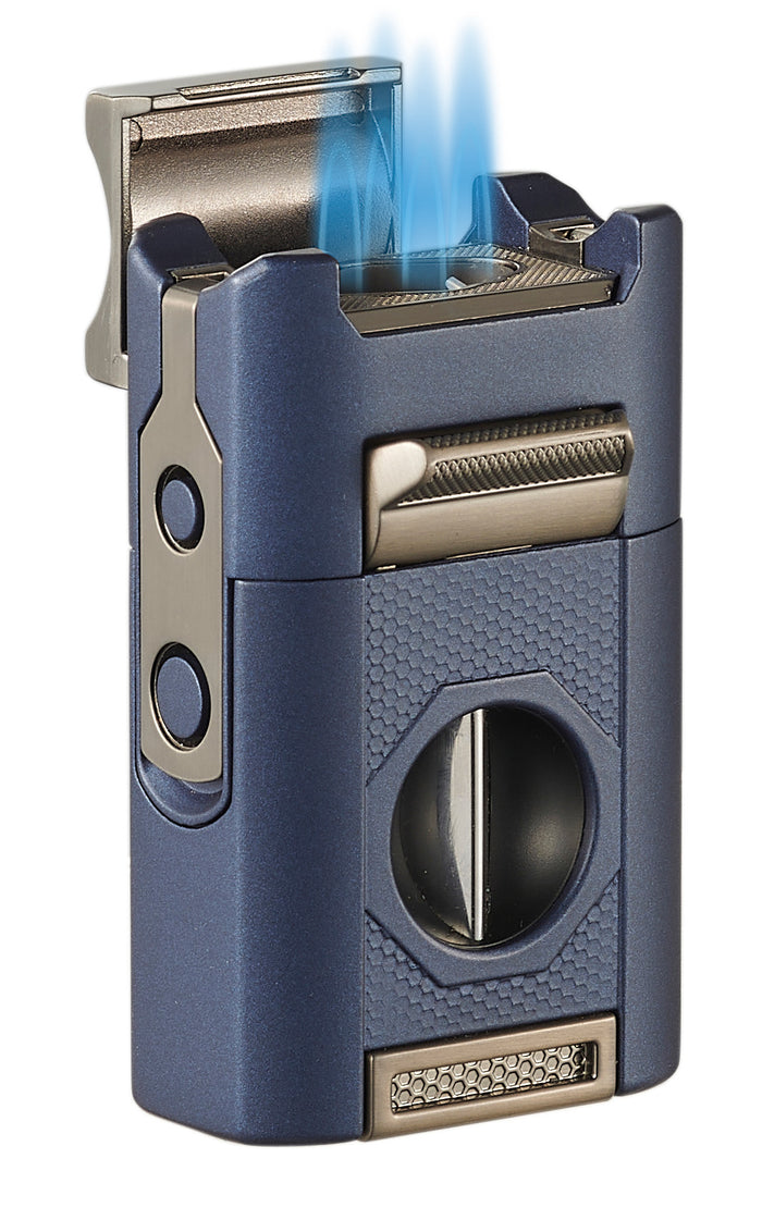 Visol Joplin Quad Torch Flame Lighter - Blue