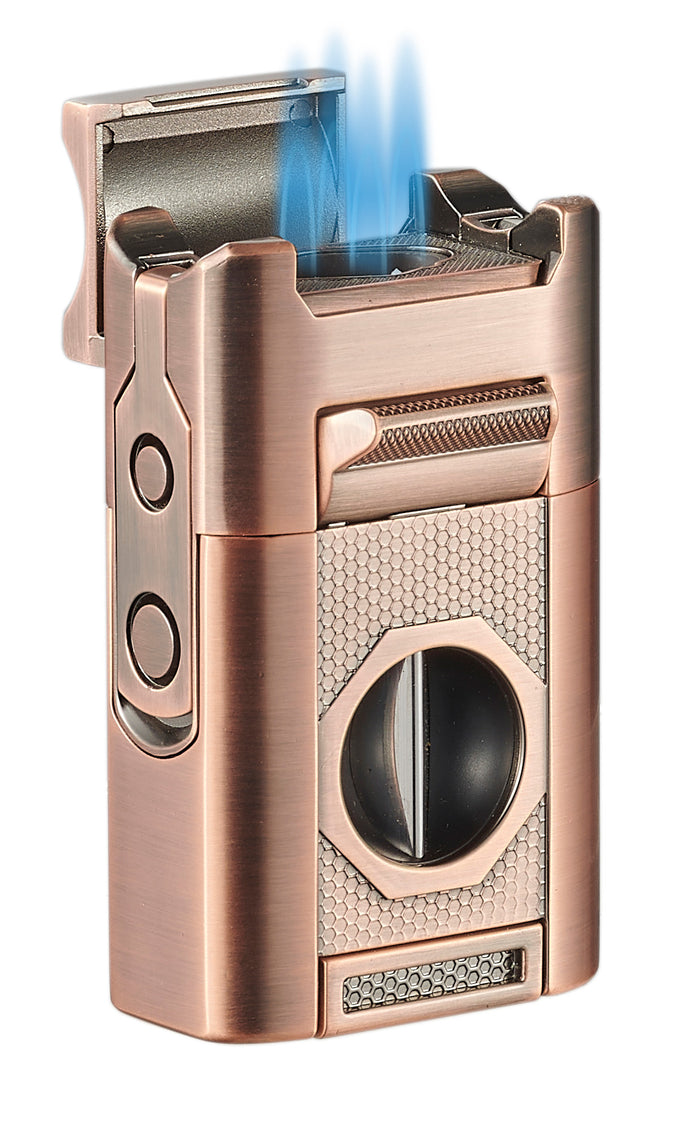 Visol Joplin Quad Torch Flame Lighter - Bronze