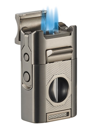 Visol Joplin Quad Torch Flame Lighter - Gunmetal