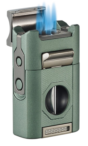 Visol Joplin Quad Torch Flame Lighter - Green