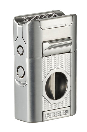 Visol Joplin Quad Torch Flame Lighter - Silver