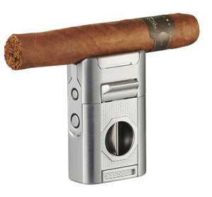 Visol Joplin Quad Torch Flame Lighter - Silver