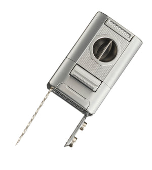 Visol Joplin Quad Torch Flame Lighter - Silver