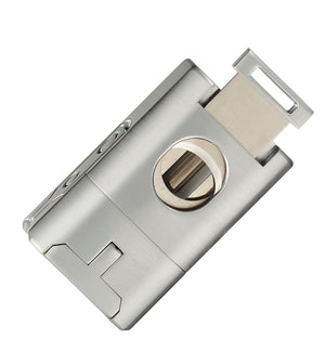 Visol Joplin Quad Torch Flame Lighter - Silver