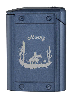 Visol Olympus Triple Torch Lighter – Personalized Cowboy Engraving