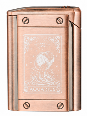 Visol Olympus Triple Torch Flame Cigar Lighter – Personalized Zodiac Sign Engraving
