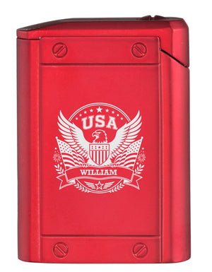 Visol Olympus Triple Torch Lighter – Personalized USA Patriotic Engraving