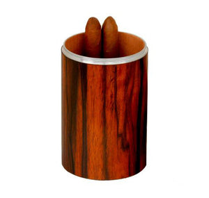 Cylinder Desktop Humidor - Ebony Wood