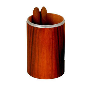 Brizard Cylinder Desktop Humidor Exotic Rosewood - Made in the USA