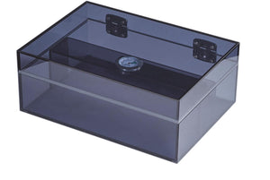 Visol Leo Transparent Navy Blue Acrylic Cigar Humidor