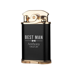 Visol Retro Triple Torch Lighter – Personalized Groomsman & Best Man Engraving